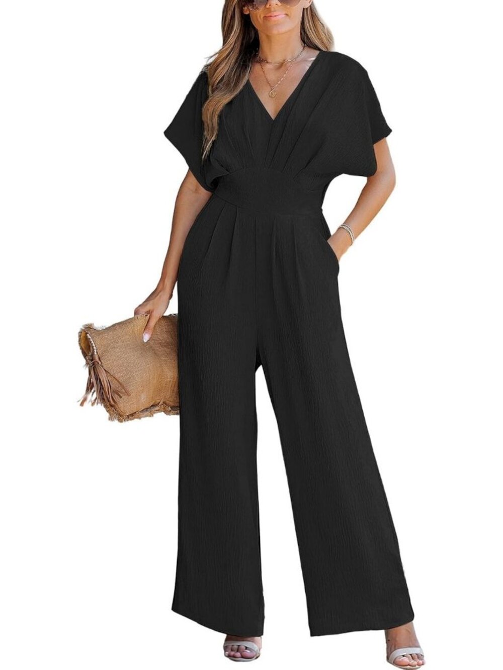 Chic Women's One-Piece Jumpsuit | Wide Leg Overalls | Trendy Summer Outfit